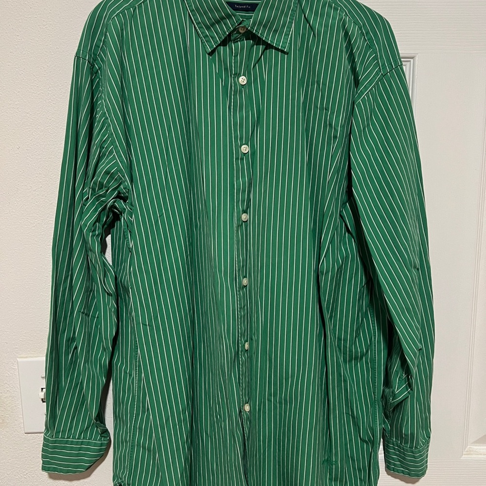 Daniel Cremieux Green Casual Button Down Shirt